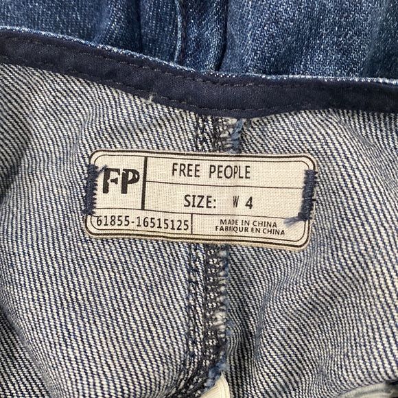 FREE PEOPLE Halter neck denim jumpsuit, US Size 4, worn once - Picture 5 of 8